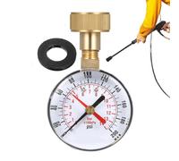 Jauge de pression d'eau - Acier inoxydable Copper 6.3x3x10.5cm | 0-200 PSI Hose Pressure Meter With 3/4-Inch Thread | Irrigation, Lawn, Garden, Home, Kitchen, Bathroom, And Outdoor Use