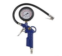 Jauge de pression des pneus avec plage de 0 à 220 PSI et tuyau flexible pour une utilisation en conjonction avec les pompes à air de voiture, moto, camion (C)