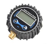 Jauge de pression des pneus numérique 200 PSI avec écran LCD clair et lumière LED, interface en cuivre avec commutation de mesure à quatre unités pour des lectures précises (B)