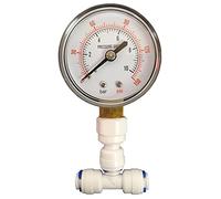 Jauge de pression pour systèmes d'osmose inverse aquatique RO et domestiques avec connexion 1/4" par Finerfilters