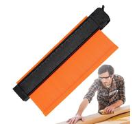Jauge de profil de sol, outil de profil de jauge de contour,Carrelage décrivant la règle de mesure avec des échelles en pouces et en cm - Outils de mesure de charpentier pour l'amélioration de l'habit