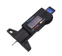 Jauge de profondeur bande roulement numérique for pneus voiture, jauge d'épaisseur pneu, détection d'usure des automobiles,Haute précision(Depth Meter Black)