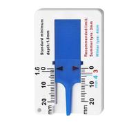 Jauge de profondeur de bande de roulement de pneu - 0-20 mm ABS, jauge de mesure de poche, outil de précision | Parfait pour les pneus de voiture de moto de camion, l'entretien du garage, l'inspection