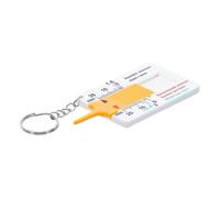Jauge de profondeur de bande de roulement de pneu BGS Porte clés