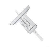 Jauge de profondeur de bande de roulement de pneu en acier inoxydable avec bords de bavure, conçue pour une évaluation précise de l'usure des pneus et une portabilité facile (B)