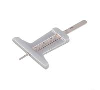 Jauge de profondeur de bande de roulement de pneu en acier inoxydable pour les contrôles de routine sur les véhicules de tourisme, camions commerciaux et bus (B)