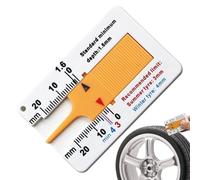 Jauge de profondeur de bande de roulement, instrument de mesure de la profondeur de la bande de roulement | Contrôle des pneus de 0 à 20 mm | Jauge portative, instrument de mesure à