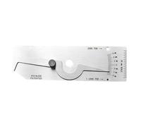 Jauge de profondeur de haute précision - Jauge de hauteur - Bord de morsure pour table de toupie - Outil à main en acier inoxydable - Outil d'inspection de perles de couture - Couronne de filet