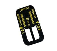 Jauge de profondeur de pneu ABS pratique, porte-clés, taille de poche pour une évaluation efficace de l ' usure des pneus et une jauge de à usages multiples