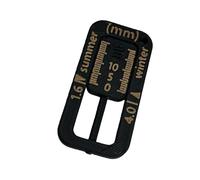 Jauge de profondeur de pneu ABS pratique, porte-clés, taille de poche pour une évaluation efficace de l ' usure des pneus et une jauge de à usages multiples