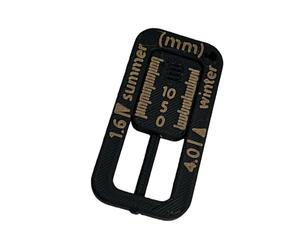 Jauge de profondeur de pneu ABS pratique, porte-clés, taille de poche pour une évaluation efficace de l ' usure des pneus et une jauge de à usages multiples