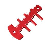 Jauge de profondeur de scie à table - Règle de mesure en d'aluminium 12x4,9 cm, outil de réglage de la hauteur du travail du bois, instrument de configuration de précision avec marquage d'éche