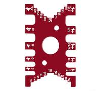 Jauge de profondeur de scie de table en aluminium pour le travail du bois - 95 x 59 x 10 mm - Pince à tenon et queue d'aronde - Jauge de hauteur et de profondeur de lame réglable pour ébénistes et