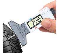 Jauge de Profondeur de Sculpture Mesureur de Pneu | Testeur d'Usure Numérique Plage 0-2.54cm Précision 0.01mm pour Voitures Motos Camping-cars Camionnettes Plaquettes de Frein