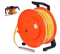 Jauge de profondeur d'eau de puits, jauge de profondeur d'eau multi-portée (20 m-300 m), indicateur électronique de niveau d'eau de puits avec sonde en acier inoxydable et système d'alarme 30 m