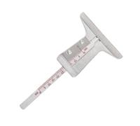 Jauge de profondeur portable avec rainures de pneu - Outil de mesure de filetage de pneu avec outil de haute précision - Marquage facile à lire - Idéal pour les pneus de voiture et de vélo