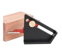 Jauge de profondeur pour défonceuse - Jauge de hauteur de scie de table, règle de précision de guide métrique anodisé, 0 à 58 mm, équipement de travail du bois robuste, aide à la mesure durable |