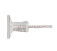 Jauge de profondeur pour pneus en acier inoxydable pour une mesure précise des rainures avec échelle claire assurant des lectures précises, mesure portable en acier inoxydable