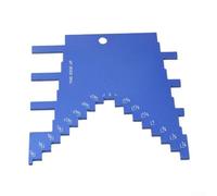 Jauge de profondeur pour toupie et scie de table, outil de mesure en alliage d'aluminium avec marquages gravés pour régler la hauteur de la lame et la profondeur de l'embout