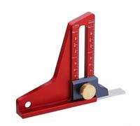 Jauge de profondeur, règle de hauteur de routeur métrique réglable en pouces pour travail du bois, table de scie inversée pour machine à graver (métrique)