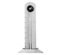 Jauge de profondeur Vernier en acier inoxydable avec règle et étrier pour mesure de la bande de roulement des pneus de voiture et évaluation de l'usure (0-60 mm)