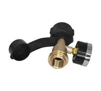 Jauge de propane à code couleur - Détecteur de fuite en laiton massif, testeur de pression d'air QCC1 de type 1, réservoir universel de 2,3 à 18,1 kg | Lecteur de niveau précis pour barbecue, cuisine