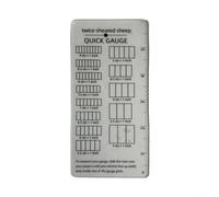 Jauge de rapide règle mesure tricot crochet acrylique transparent 15x5.9cm outil précis