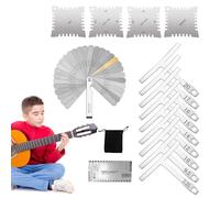 Jauge de rayon de guitare, jeu de jauges de rayon de guitare, règle de lucier de guitare | Règle d'action Règle de tabouret est un outil de mesure pour des mesures précises et une excellente