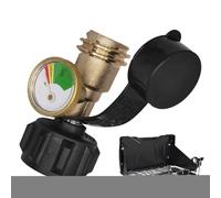 Jauge De Réservoir De Propane Pour Barbecue | Indicateur De Pression De Propane À Code Couleur,Détecteur de Fuite avec Manomètre pour Barbecue, Terrasse, Camping, Chauffage et Brûleur de