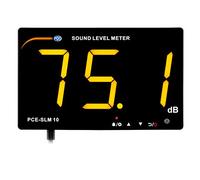 Jauge de sécurité de travail PCE-SLM 10 dB avec hauteur de chiffres 75 mm/plage de mesure 30 130 dBA/affichage LED/montage mural