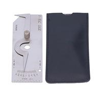 Jauge de soudage en acier inoxydable pour inspection en pouces - Outil de mesure de contre-dépouille VWAC pour la porosité et la hauteur de la couronne - Comprend un sac de (Norme britannique)