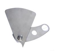 Jauge de soudage en forme d'éventail en acier inoxydable 0-20 mm pour la longueur des pieds de soudure et la hauteur du filet, jauge d'inspection de 0,01 mm pour le travail des métaux et pour la