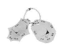 Jauge de Soudage Jauge en Deux Parties Métriques MM Profondeur Gorge Longueur Jauge à Deux Pièces