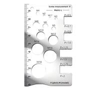 Jauge de soudage simple - Jauge de mesure des billes en acier inoxydable | Règle d'étrier portable 3 pièces pour l'inspection des syndicats métalliques | Outil d'atelier de mécanique industrielle | Co
