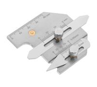 Jauge de Soudure Règle D'angle, en Acier Inoxydable 304 | Marquages Gravés au Laser, Lecture Nette et Précise, Jauge Intégrée pour Contrôle des Cordons et Gorges