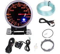 Jauge de suralimentation Turbo, 2,5 pouces 60 mm 3,0 bars LED Modification de voiture LED Turbo Boost Gauge Meter Pointer DC12V pou