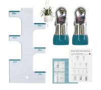 Jauge de suspension pour en - Règle en acrylique transparent | Outil de mesure pour - Guide de tissage de nœuds pour suspension de - Tableau de mesure transparent avec