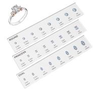 Jauge De Taille De Bague Set de Mesure de Taille de Bague avec Gemmes