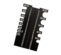 Jauge de taille de boulon ABS avec échelle millimétrique pour une correspondance rapide du matériel et des projets de fixation de jauge de taille de boulon métrique