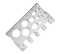 Jauge de taille de filetage - Outil d'identification de l'acier inoxydable - Appareil de mesure du pas de filetage - Pour une utilisation dans l'industrie et le bricolage - Pour la réparation de vis
