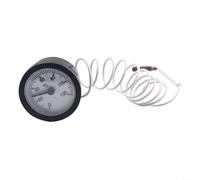 Jauge de température capillaire, capillaire pour cadran de 0 à 120 ℃ avec capteur de 1 m, thermomètre de tuyau de pression rond pour chaudière à eau et huile
