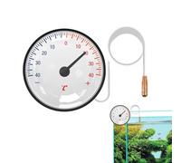 Jauge de température capillaire - Thermomètre à vapeur de 140 cm - 40/40 °C - Affichage précis de la chaleur - Lecteur pour système de refroidissement intérieur - Thermomètre pour bouilloire