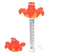 Jauge de température de flotteur de piscine - 22,8 x 10 cm en silicone PP, grande fenêtre visible, précise 20-120 °F -10-50 °C | Thermomètre à eau flottant pour aquariums, piscines, spas, outil de sur