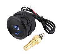Jauge de température d'eau numérique, 2 pouces 52 mm bleu voiture LED Kit de jauge de température d'eau numérique Fahrenheit avec capteur de température noir