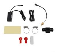 Jauge de température d'eau numérique pour moto avec capteur - Écran LCD haute résolution Surchauffe - Système DC 12 V pour vélo pour VTT UTV (22 mm)