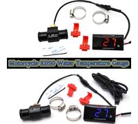 Jauge de température d'eau pour moto, pour capteur de température Koso, Mini compteur de température pour XMAX300 CB400 MT 07 09, capteur de course de Scooter Blue LED Thermometer