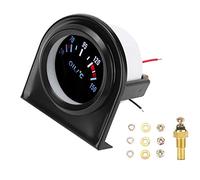 Jauge de température d'huile automobile, 2 pouces 52 mm voiture noire Led pointeur jauge d'huile panneau noir pointeur température de l'huile compteur modifié voiture instrument