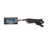 Jauge de Température d'huile de Moto, écran LCD Universel DC 12V Forte luminosité Compteur de Tension de Moto étanche pour Moto (M14x1.5)