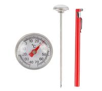 Jauge de température pour réfrigérateur congélateur avec large plage de 40 ℃ à 70 ℃ pour climatisation, stockage de médicaments alimentaires, sonde en acier inoxydable, thermomètres de réfrigérateur
