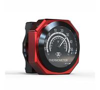 Jauge de thermomètre de guidon de moto Riloer, jauge de température en alliage lumineux étanche; Compatible avec Y-amaha, K-awasaki, S-uzuki, Hon-da